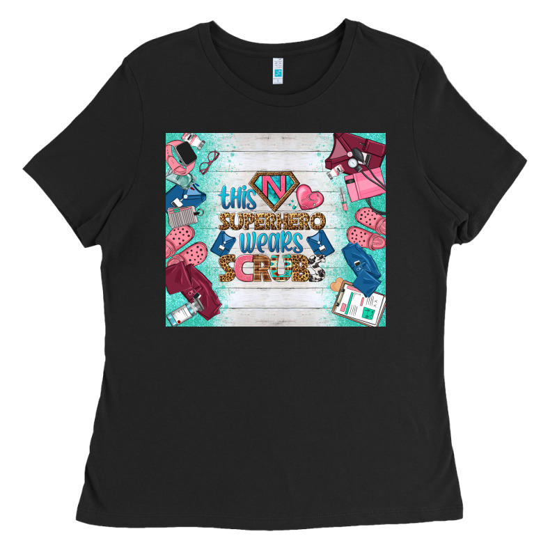 This Superhero Wears Scrubs Tumbler Ladies Tee by BundleAndBundleShop | Teevron