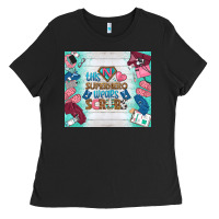 Black this superhero wears scrubs tumbler Ladies Tee - BundleAndBundleShop