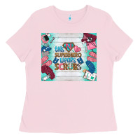 Bubblegum Pink this superhero wears scrubs tumbler Ladies Tee - BundleAndBundleShop
