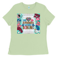 Matcha this superhero wears scrubs tumbler Ladies Tee - BundleAndBundleShop