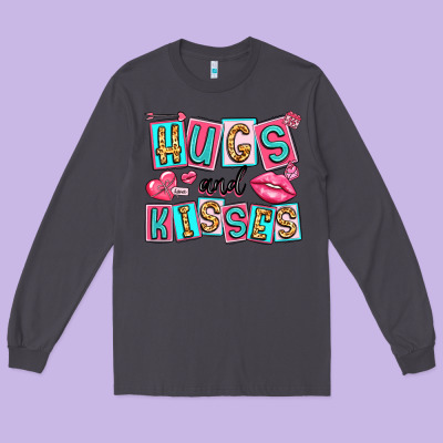 Hugs And Kisses Long Sleeve Tee Designed By Lillyallendesigns