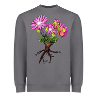 Storm Bitterroot Flower Illustrations Heavyweight Sweatshirt - LillyAllenDesigns