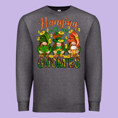 Hanging With My Gnomies Premium Sweatshirt Designed By Howdyjamesfarm