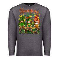 Charcoal Heather Hanging with my gnomies Premium Sweatshirt - HowdyJamesFarm