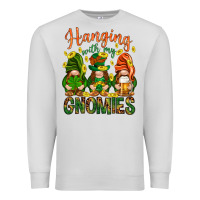 Dove Grey Hanging with my gnomies Premium Sweatshirt - HowdyJamesFarm