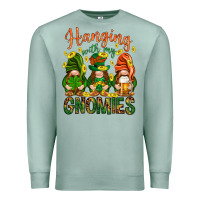 Seafoam Hanging with my gnomies Premium Sweatshirt - HowdyJamesFarm