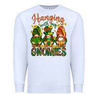 White Hanging with my gnomies Premium Sweatshirt - HowdyJamesFarm