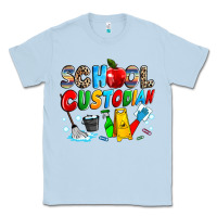 Dusty Blue school custodian Classic Tee - NancyCooperArtShop