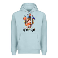 Blue Mist Be the light Premium Hoodie - CowGirlArtShop