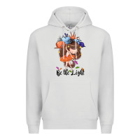 Dove Grey Be the light Premium Hoodie - CowGirlArtShop