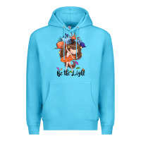 Ocean Blue Be the light Premium Hoodie - CowGirlArtShop