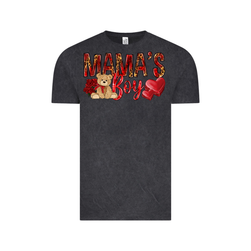 Mamas Boy With Leopard Vintage Tee by NancyCooperArtShop | Teevron