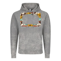 Cloud Rock western serape sunflower background frame Vintage Hoodie - NancyCooperArtShop
