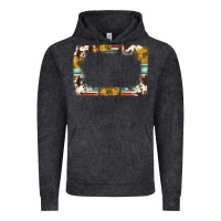 Vintage Arctic western serape sunflower background frame Vintage Hoodie - NancyCooperArtShop