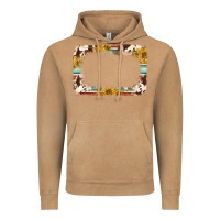 Vintage Camel western serape sunflower background frame Vintage Hoodie - NancyCooperArtShop