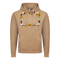 Vintage Coffee western serape sunflower background frame Vintage Hoodie - NancyCooperArtShop