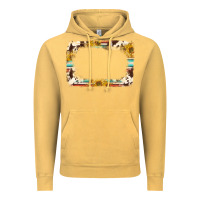 Vintage Mustard western serape sunflower background frame Vintage Hoodie - NancyCooperArtShop