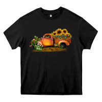 Black sunflower truck Heavy Core Tee - JahusDesignShop