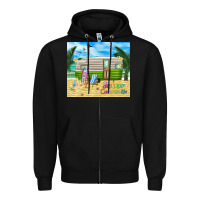 Black summer caravan life Zipper Hoodie - TumblerDesignByShophia