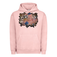 Pigment Salmon 4th of july background Urban Hoodie - BundleAndBundleShop