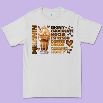 Melanin Coffee Premium Tee Designed By Jahusdesignshop