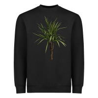 Black Dracaena Marginata Heavyweight Sweatshirt - LillyAllenDesigns
