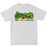 Dove Grey peace love st patty's day Premium Tee - Artiststas