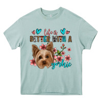 Life Is Better With A Yorkie Heavy Core Tee | Teevron