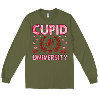 Army Green cupid university Long Sleeve Tee - LillyAllenDesigns