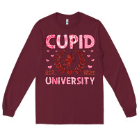 Burgundy cupid university Long Sleeve Tee - LillyAllenDesigns