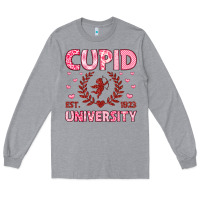 Heather Grey cupid university Long Sleeve Tee - LillyAllenDesigns
