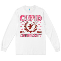 White cupid university Long Sleeve Tee - LillyAllenDesigns