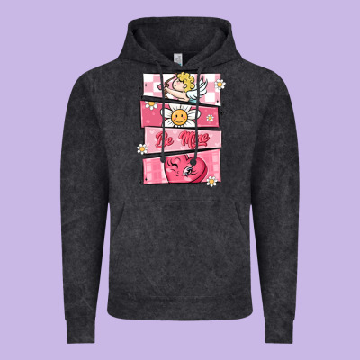 Trendy Valentines Day Retro Characters Vintage Hoodie Designed By Maliassmallbusiness