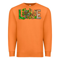 Carrot St. Patrick's Love luck with clover Premium Sweatshirt - HowdyJamesFarm