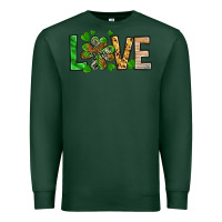 Sports Green St. Patrick's Love luck with clover Premium Sweatshirt - HowdyJamesFarm