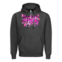 Charcoal Heather Stronger than the storm Cancer Awareness Zipper Hoodie - HowdyJamesFarm