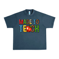 Midnight Navy made to teach Urban Heavy Tee - NancyCooperArtShop