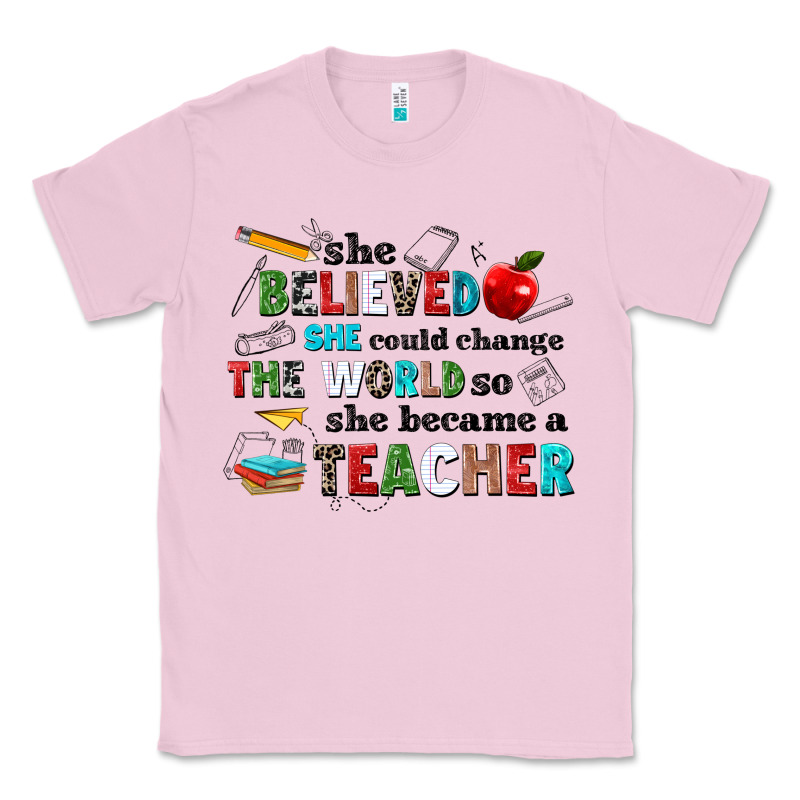 She Believed She Could Change The World So She Bec Classic Tee by NancyCooperArtShop | Teevron