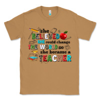 Toasted Coconut she believed she could change the world so she bec Classic Tee - NancyCooperArtShop