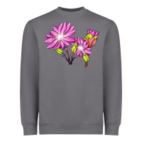 Storm Bitterroot Flower Illustrations Heavyweight Sweatshirt - LillyAllenDesigns