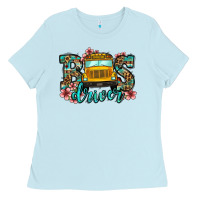 Baby Blue school bus driver Ladies Tee - Jasminsmagicworld