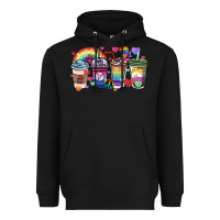 Black lgbtq coffee cups Heavyweight Hoodie - HowdyJamesFarm