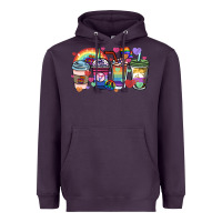 Plum lgbtq coffee cups Heavyweight Hoodie - HowdyJamesFarm