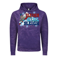 Cloud Purple winter sleigh girl sleigh Vintage Hoodie - NancyCooperArtShop