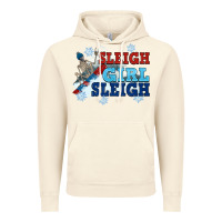 Vintage Artic winter sleigh girl sleigh Vintage Hoodie - NancyCooperArtShop