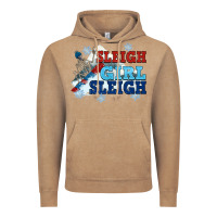 Vintage Coffee winter sleigh girl sleigh Vintage Hoodie - NancyCooperArtShop