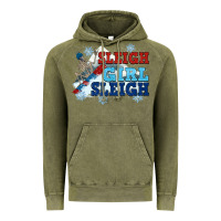 Vintage Olive winter sleigh girl sleigh Vintage Hoodie - NancyCooperArtShop