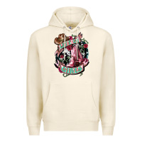 Tofu Let's go Girl's Cowboy boots Premium Hoodie - HowdyJamesFarm