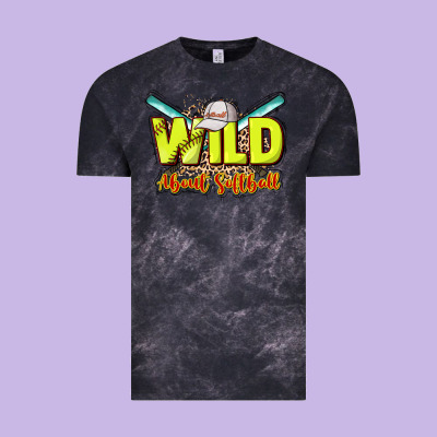 Wild About Softball Vintage Tee Designed By Nancycooperartshop