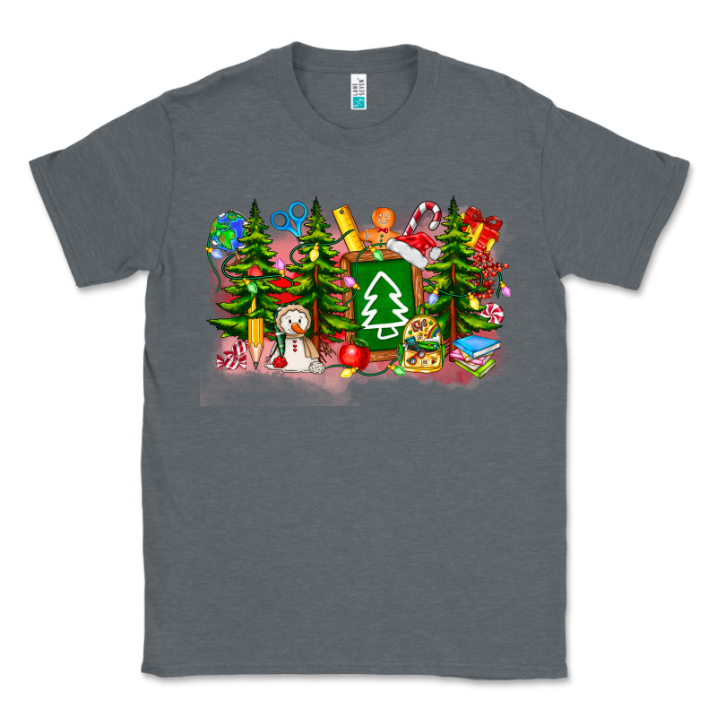 Christmas Teacher Classic Tee by CowhideDigitalArt | Teevron